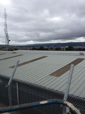 Chainlink fence installed around a industrial property 