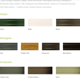 Brochure of PVC Fence panels 